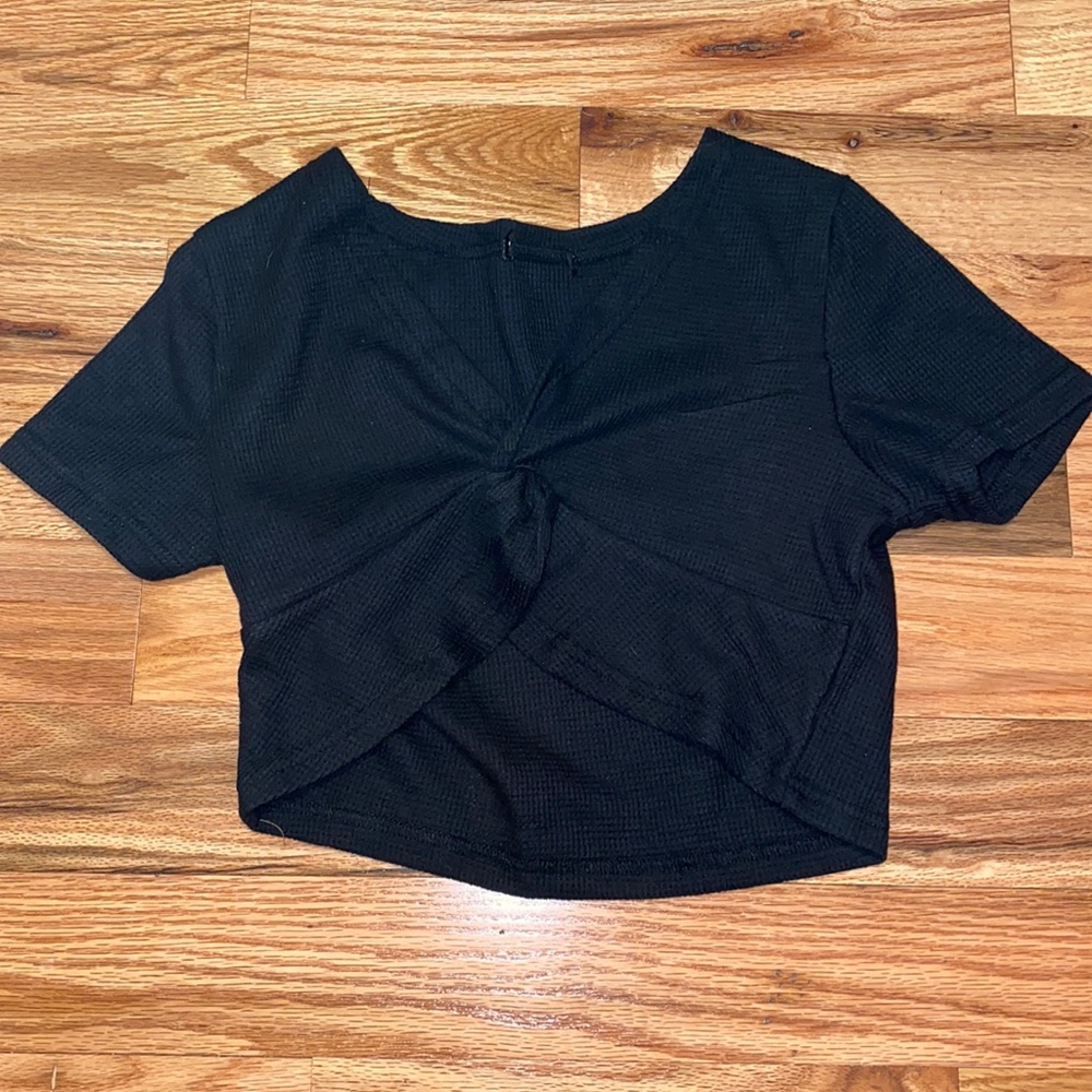Tie front crop top